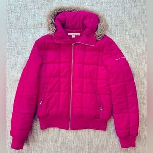 Tommy Hilfiger Winter Jacket Pink Women’s Quilted Barbiecore